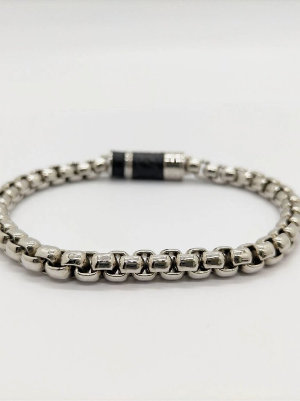Louis Vuitton Bracelet M63107 Silver DI1200 21cm/8.5 in Long